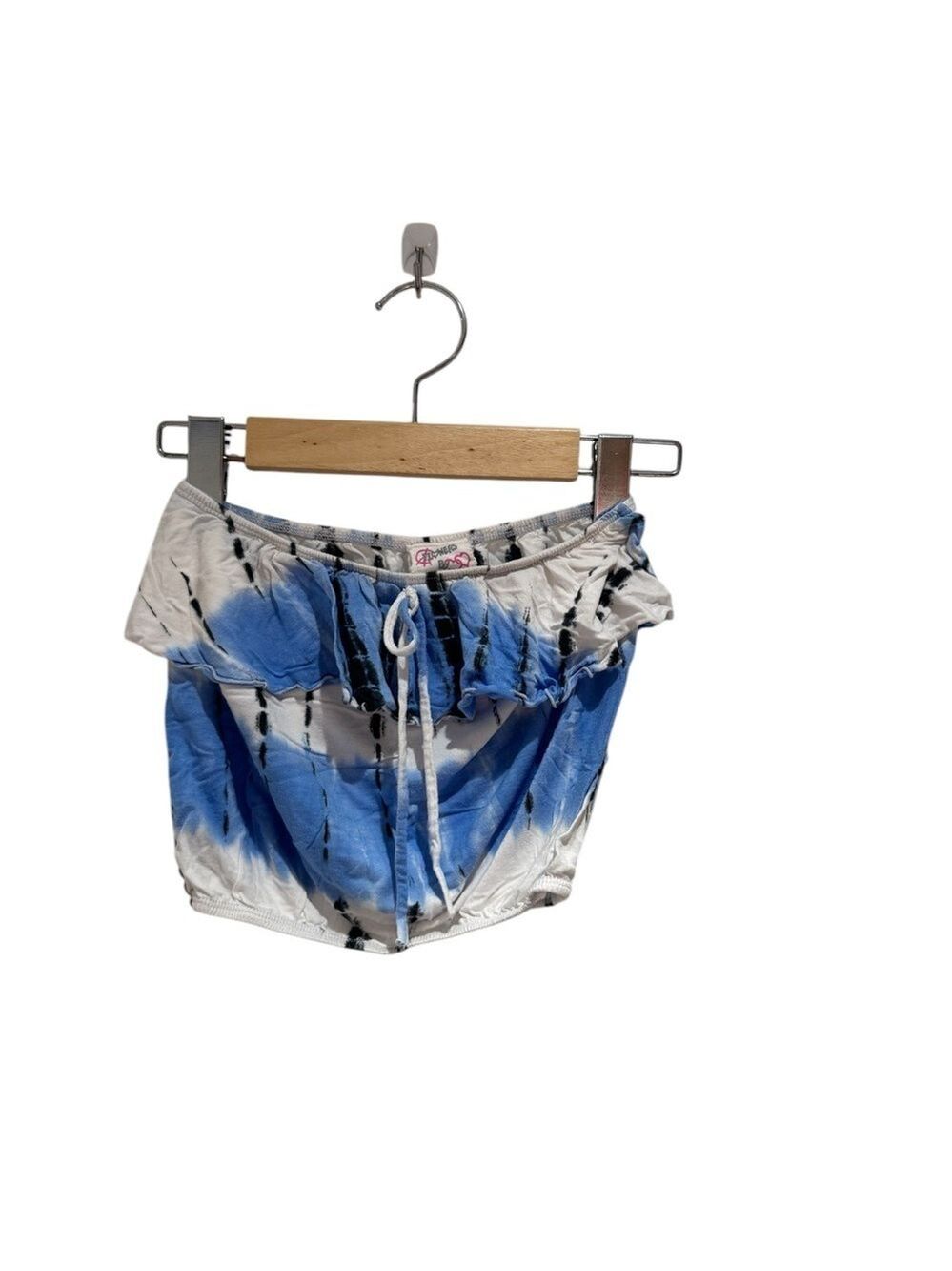 Flowers by Zoe Blue and White Tie Dye Bubble Tube Top - size 6